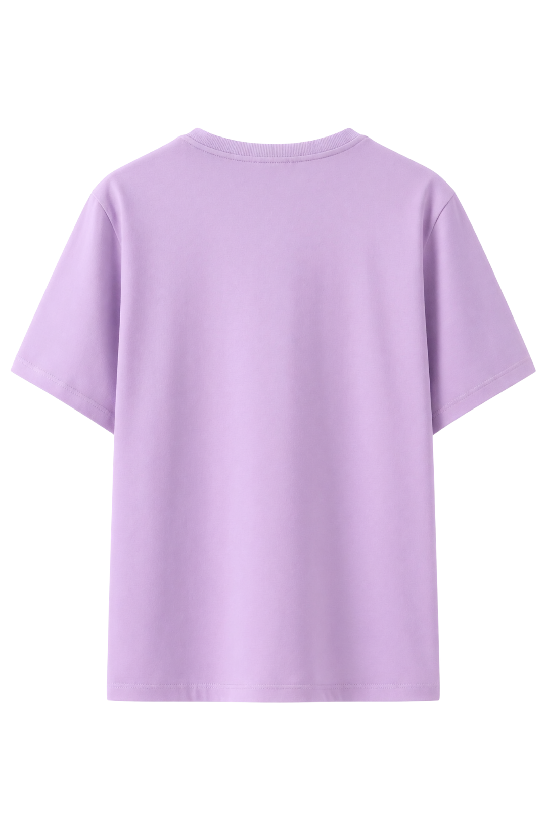Cotton Relaxed fit Solid Tshirt - Lilac