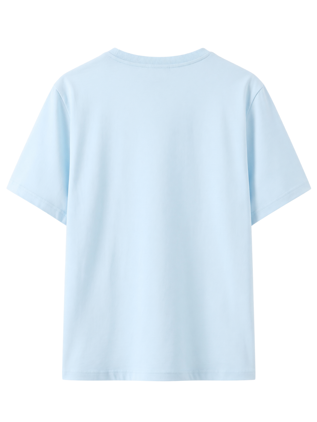Cotton Relaxed fit Tshirt - Sky blue - Cat on pool, unbothered