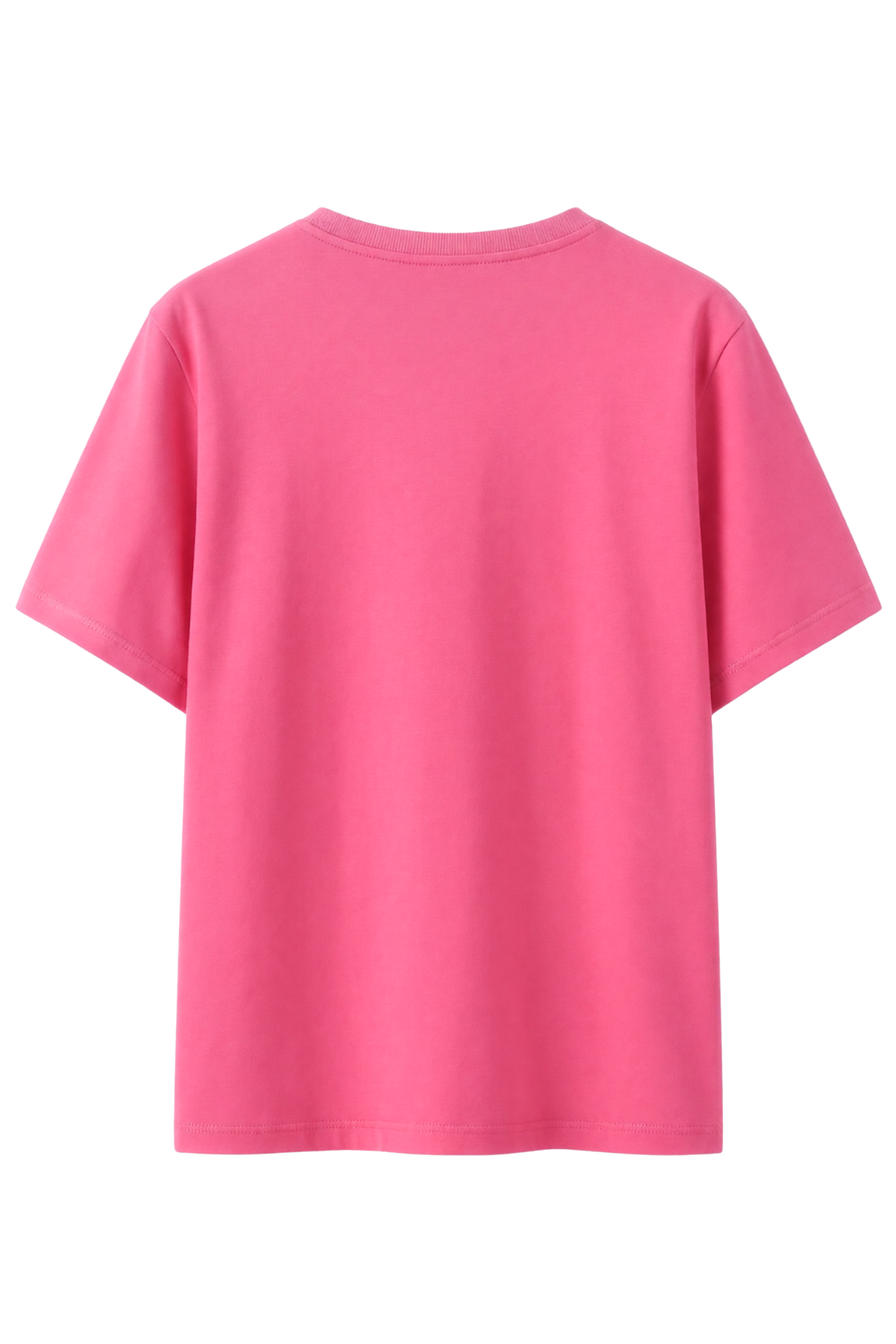 Cotton Relaxed fit Solid Tshirt - Pink