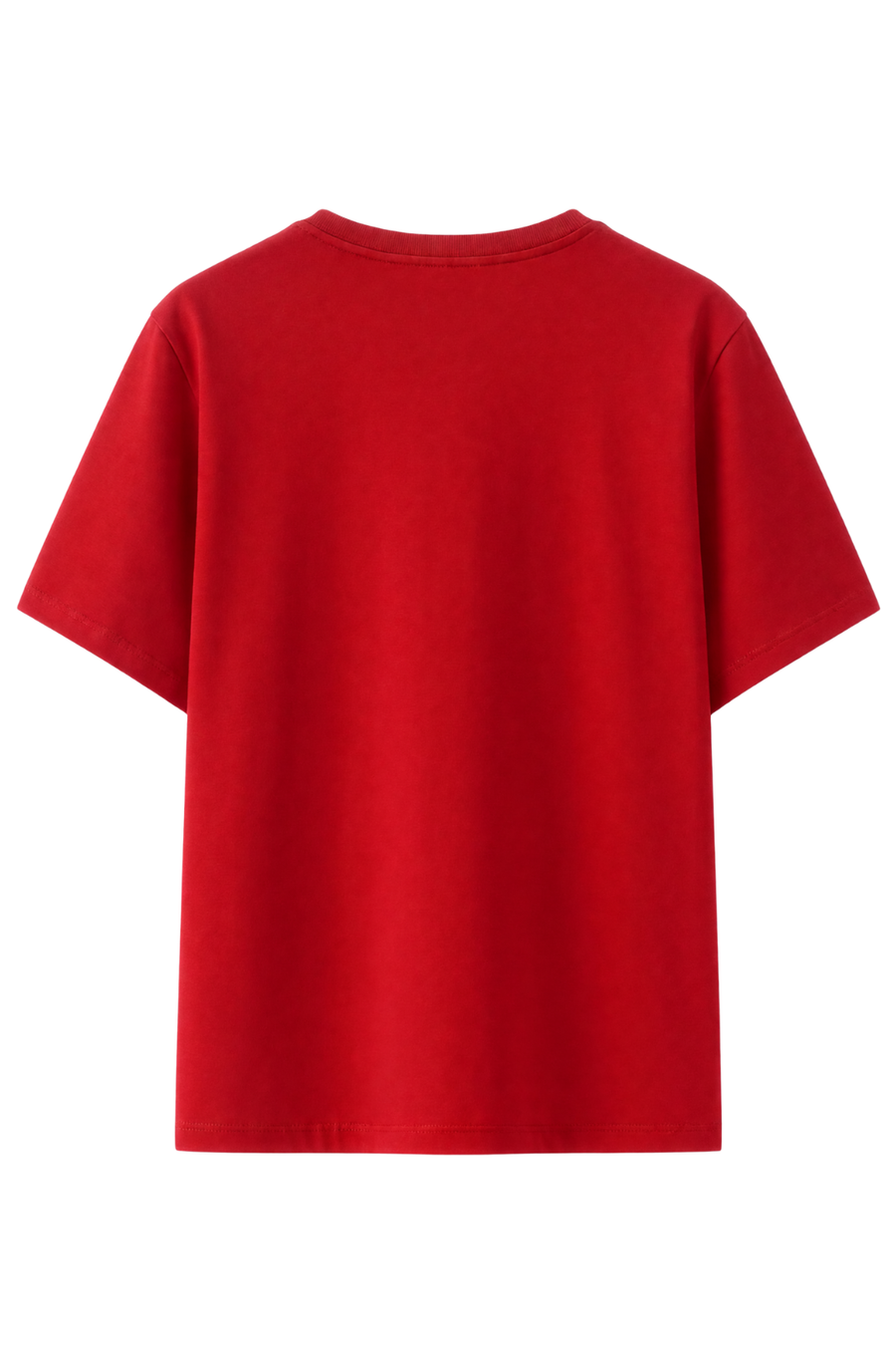 Cotton Relaxed fit Solid Tshirt - Red