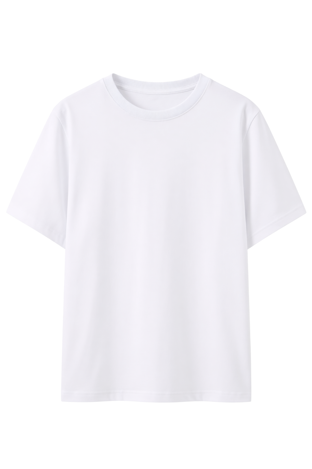 Cotton Relaxed fit Solid Tshirt - White