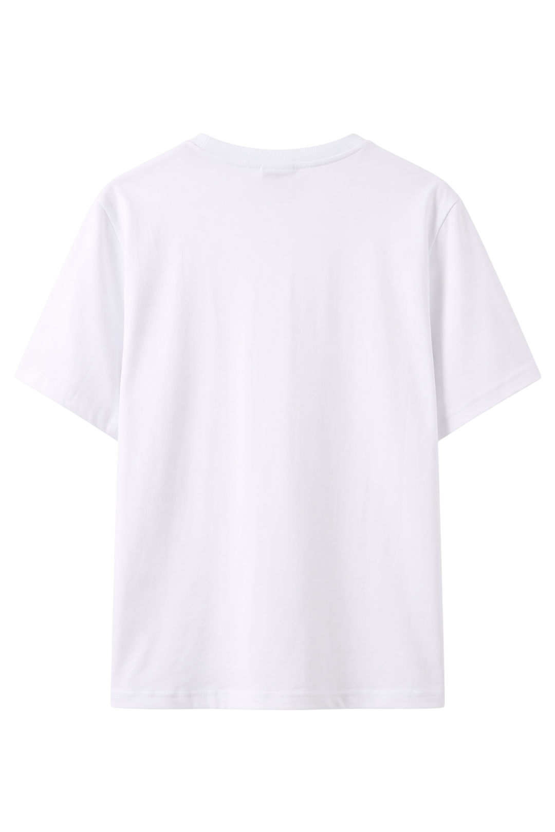 Cotton Relaxed fit Solid Tshirt - White