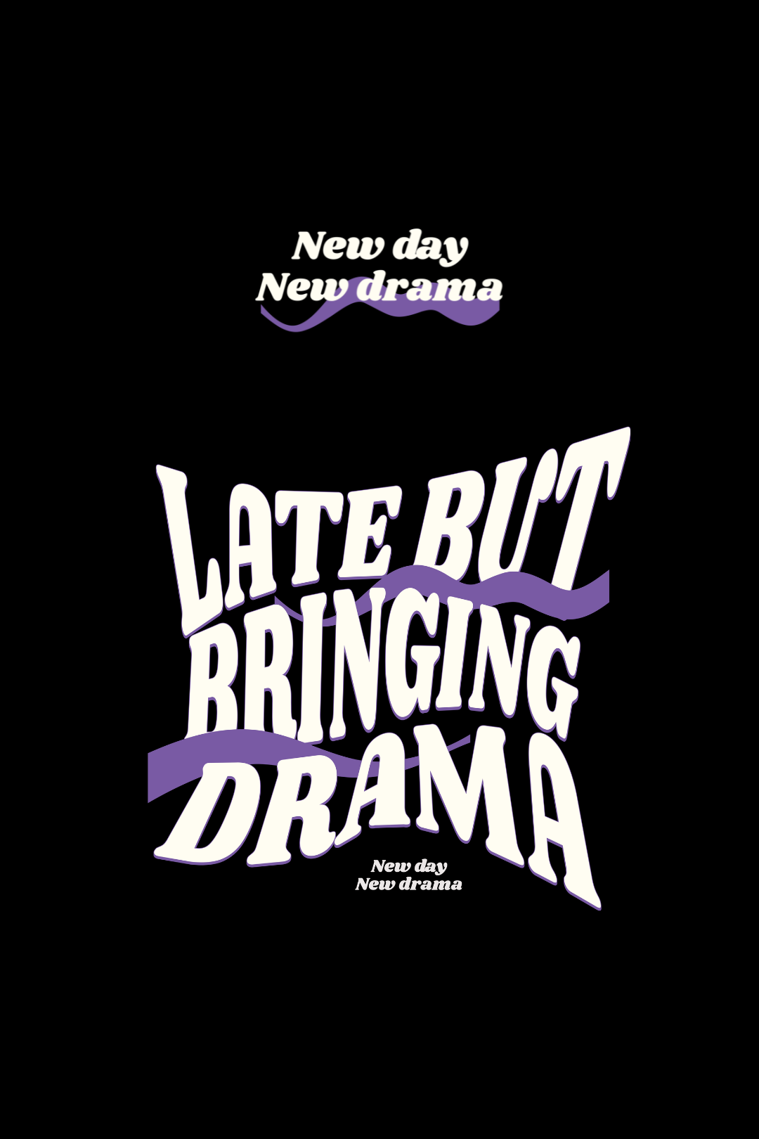 Cotton Oversized Tshirt - Black - NEW DAY NEW DRAMA