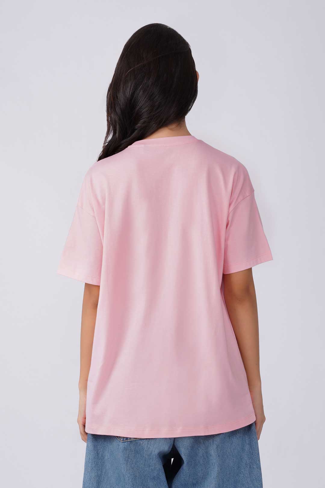 Cotton Oversized Tshirt - Baby Pink - NYC 2026