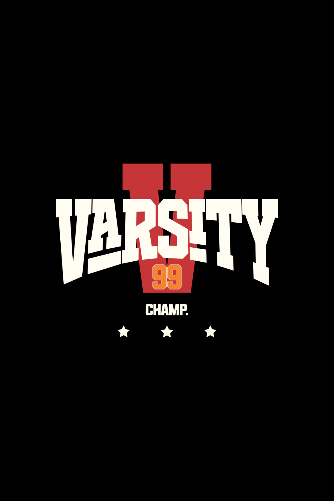 Cotton Oversized Tshirt - VARSITY 99 CHAMP