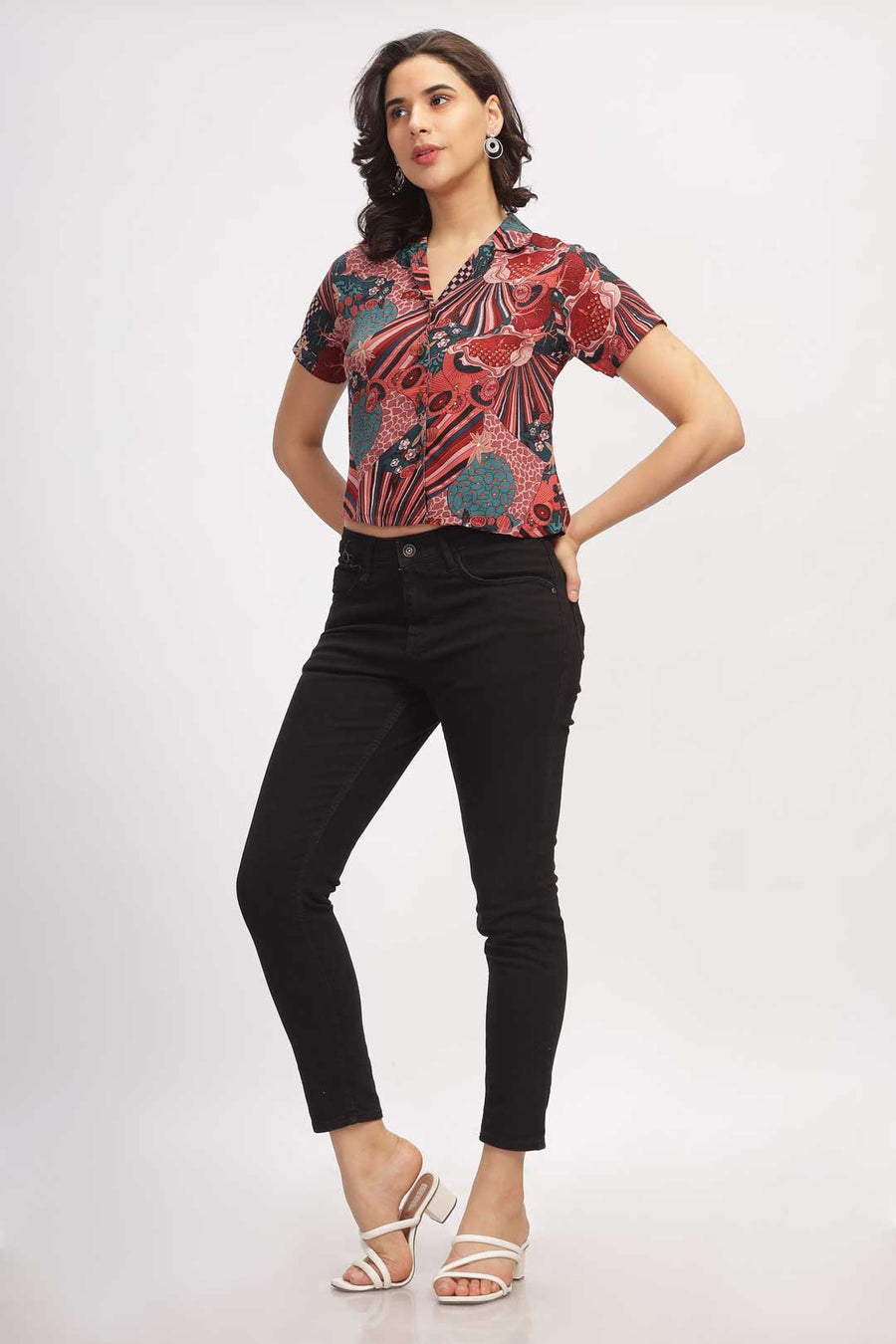 Vibrant Retro Shirt - Pink