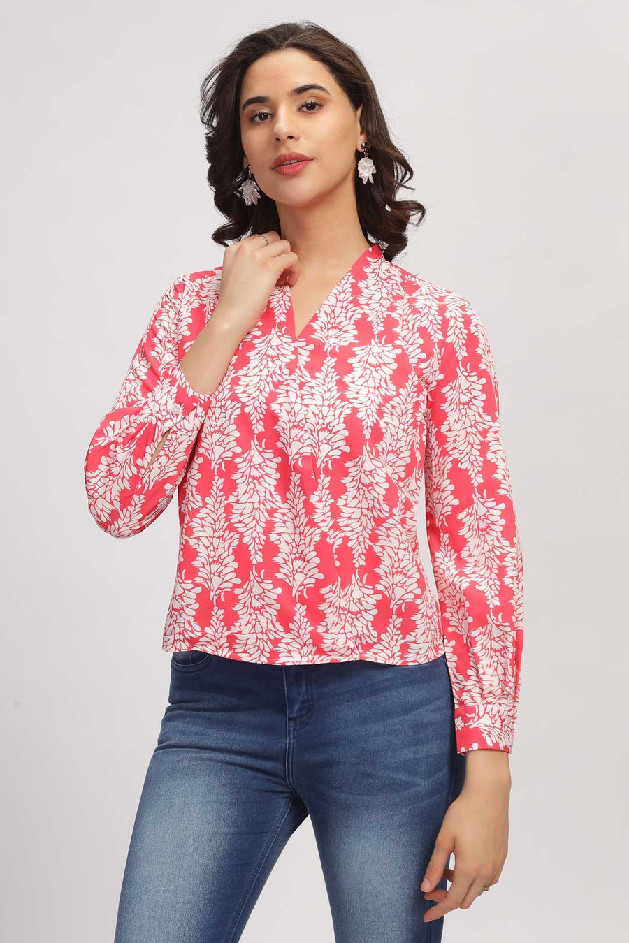 Floral print top - Pink