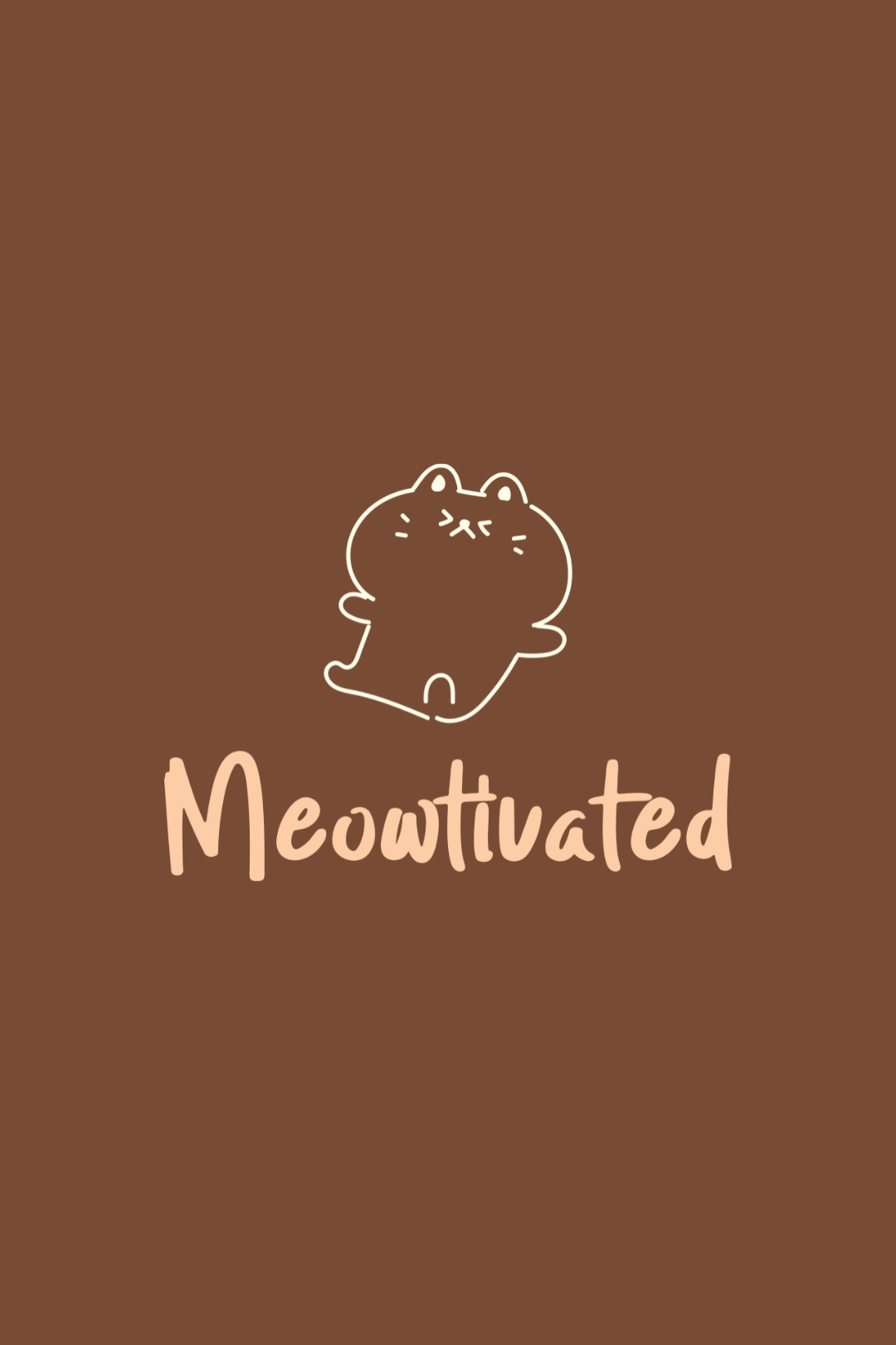 Cotton Oversized Tshirt - Brown - MEOWTIVATED