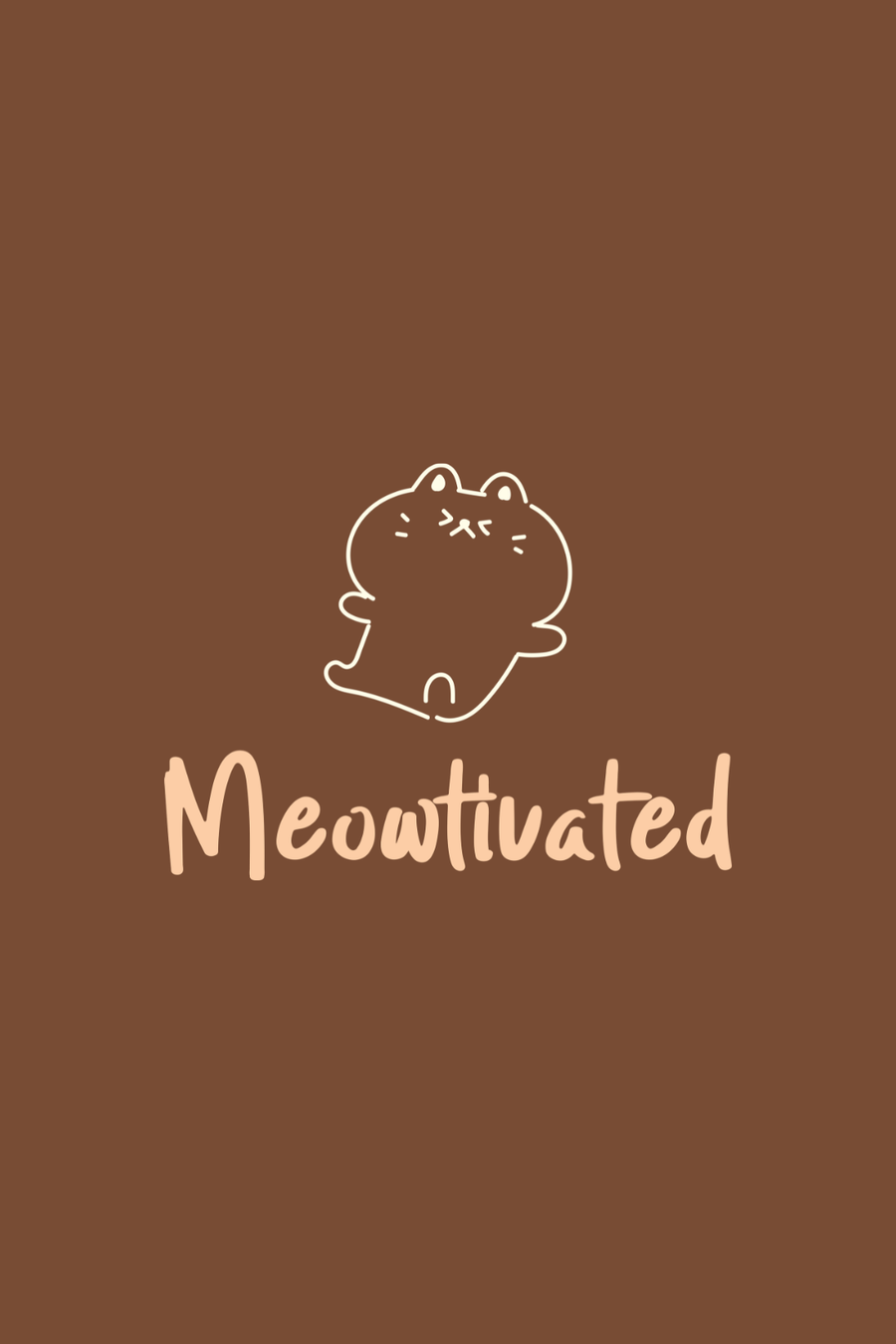 Cotton Oversized Tshirt - Brown - MEOWTIVATED