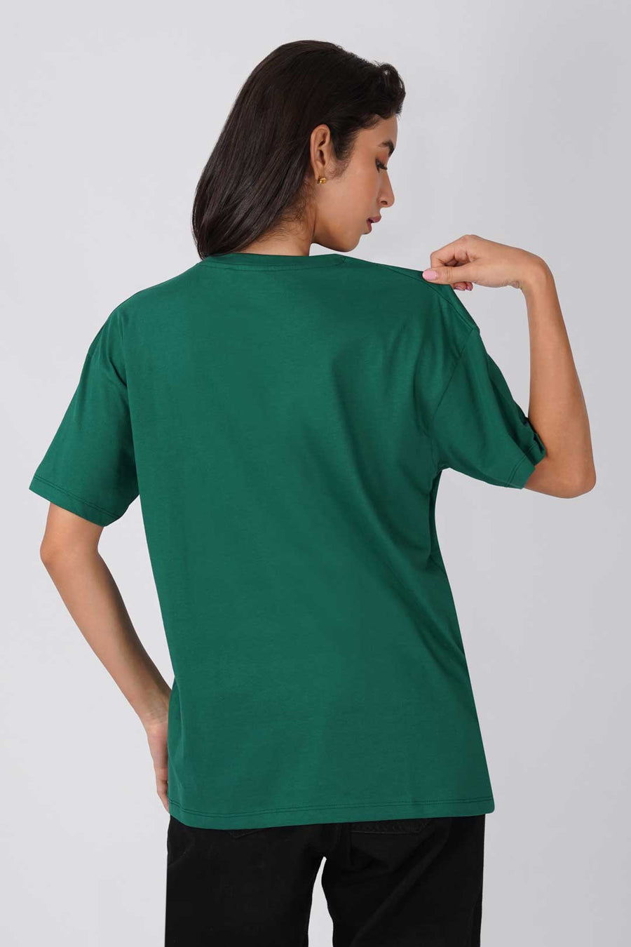 Cotton Oversized Tshirt -  Green - TENNIS CLUB