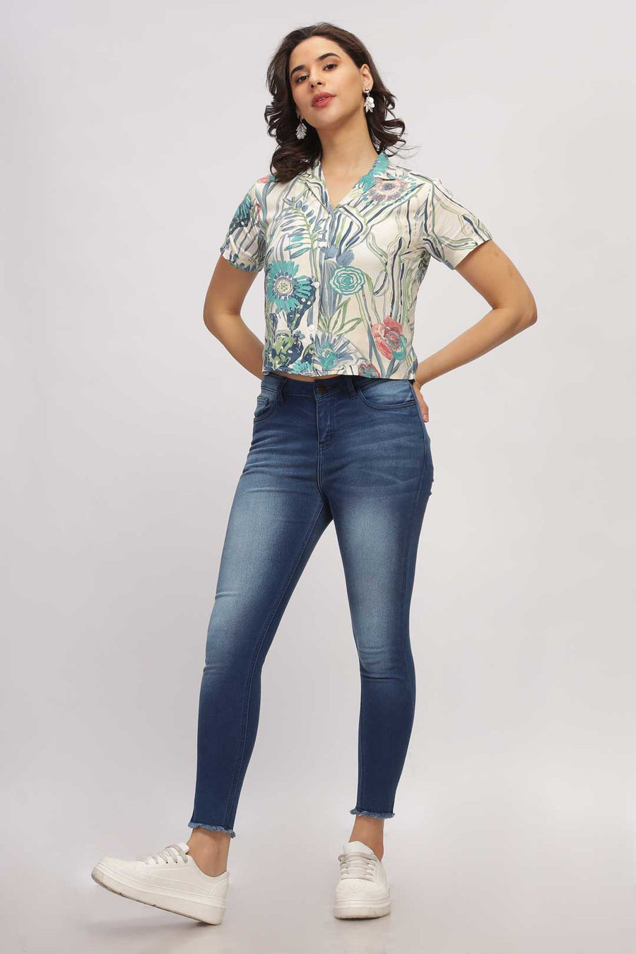 Floral Paradise Shirt - White