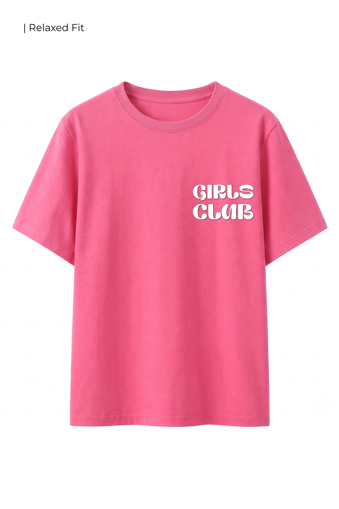 Cotton Relaxed fit Tshirt - girls club with sunglasses