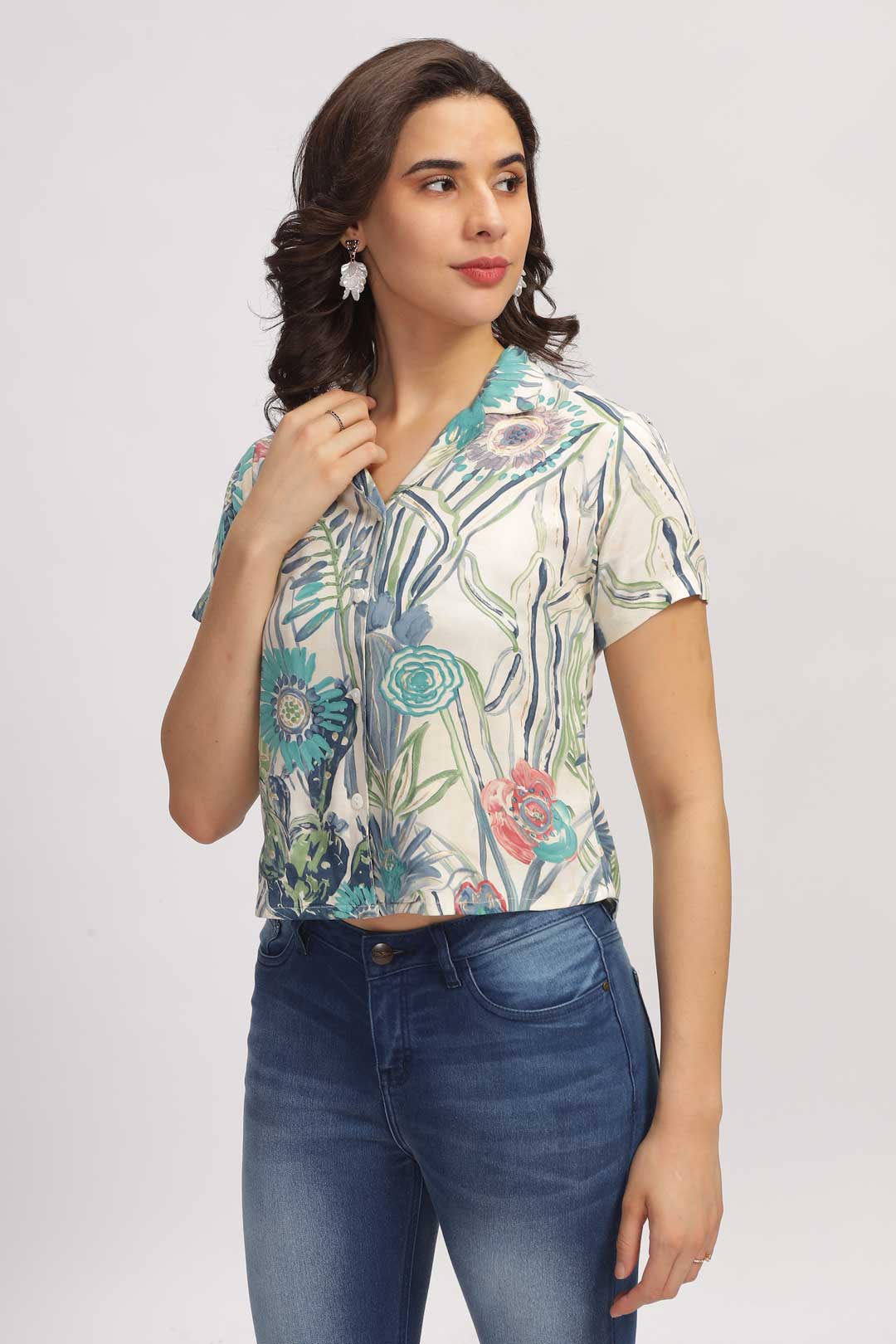 Floral Paradise Shirt - White