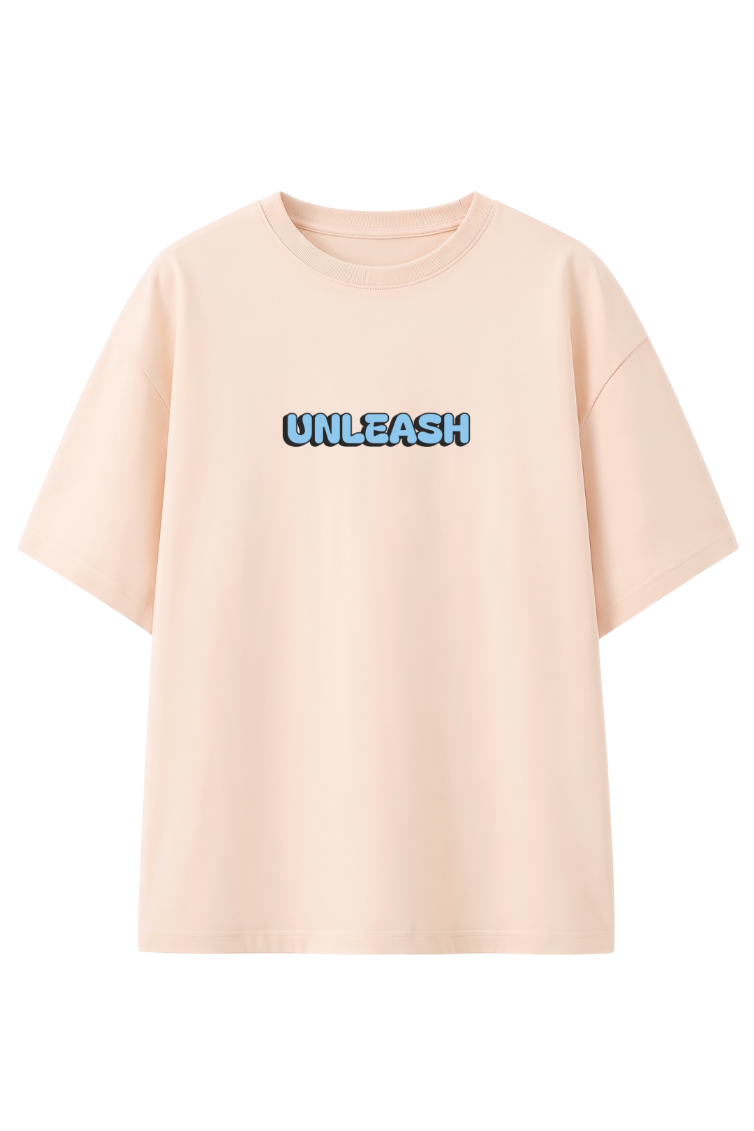 Cotton Oversized Tshirt - Cream - UNLEASH YOUR INNER POWER