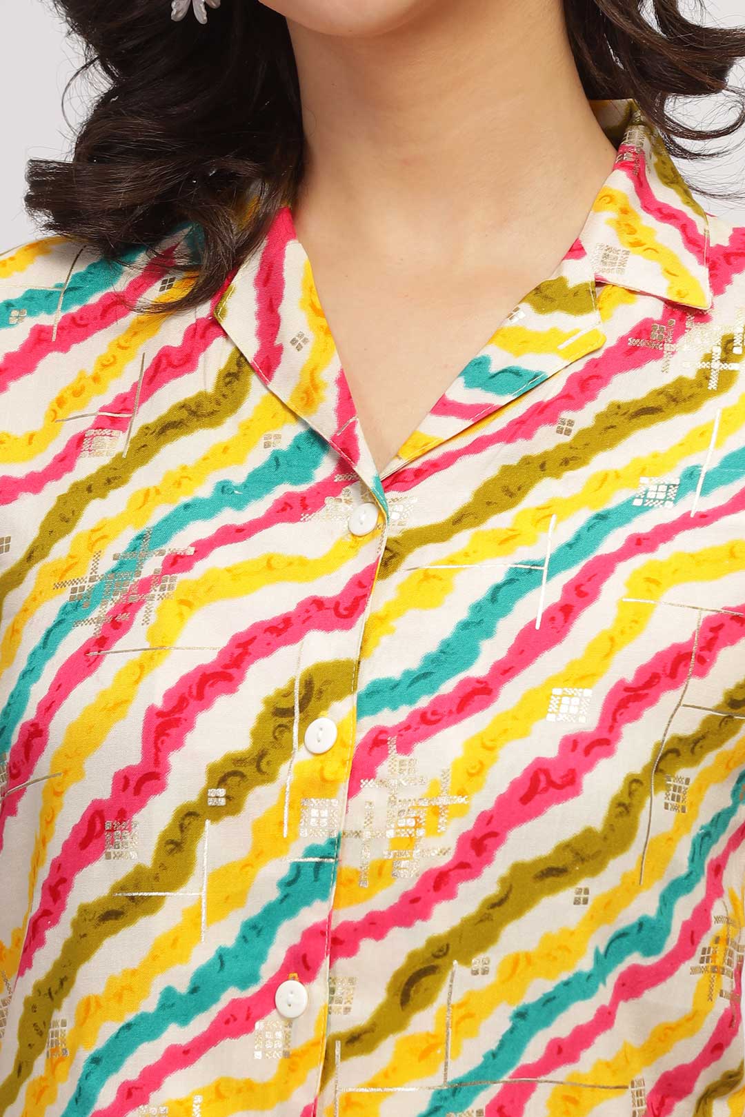 Abstract print shirt - Multicolor