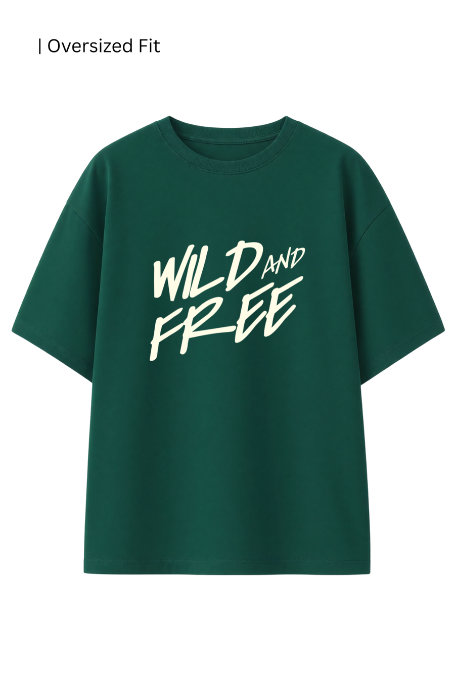 Cotton Oversized Tshirt - WILD & FREE