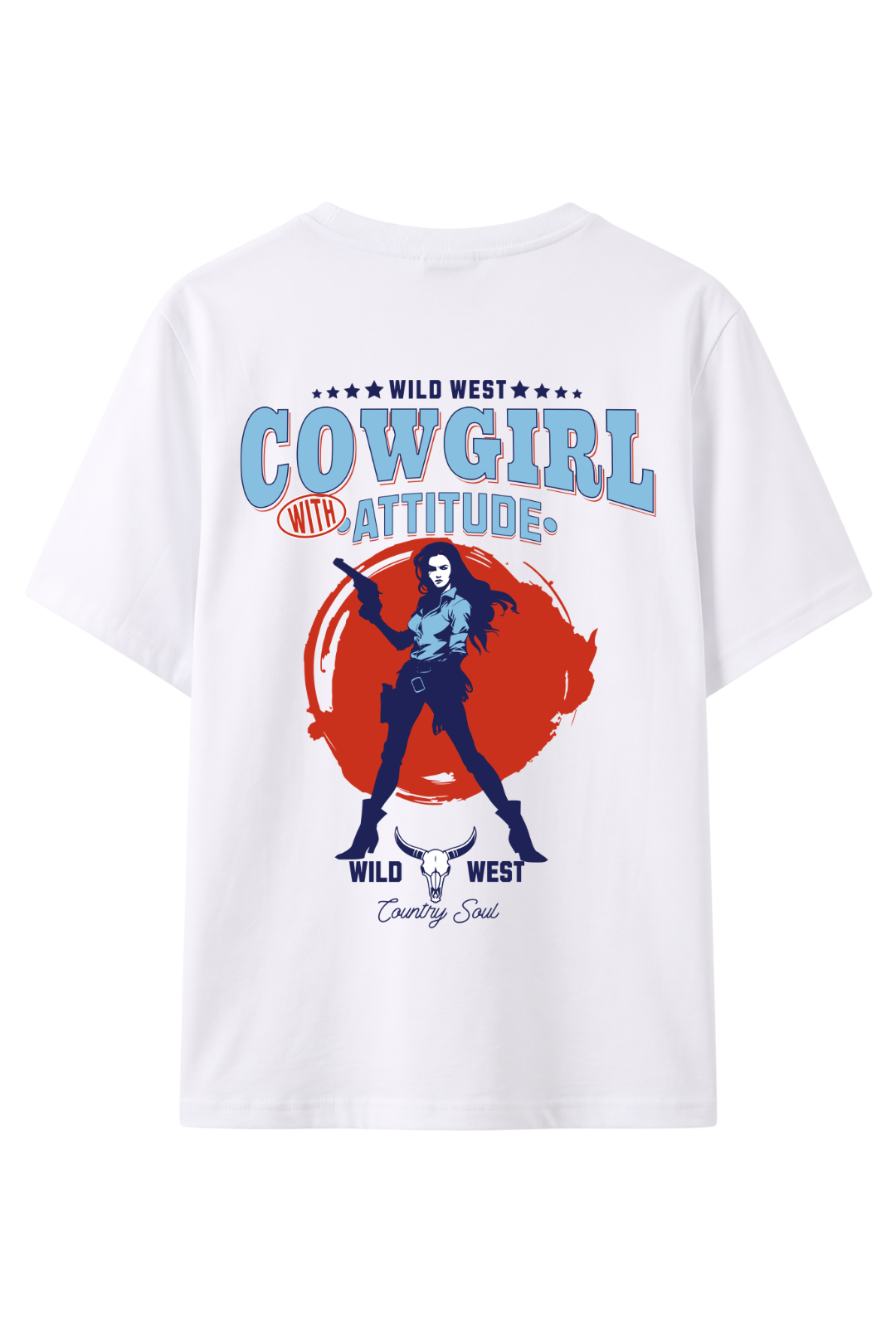Cotton Relaxed fit Tshirt - Cowgirl with attitude