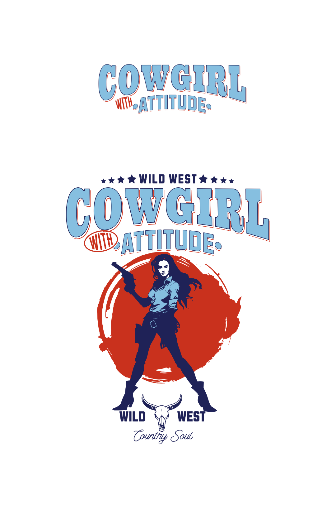 Cotton Relaxed fit Tshirt - Cowgirl with attitude