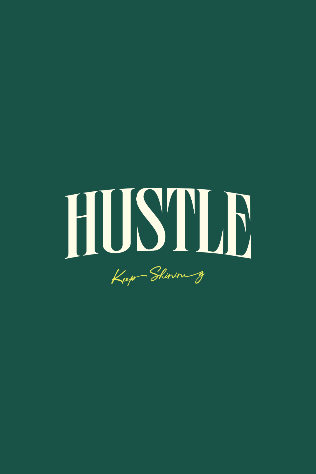 Cotton Oversized Tshirt - HUSTLE