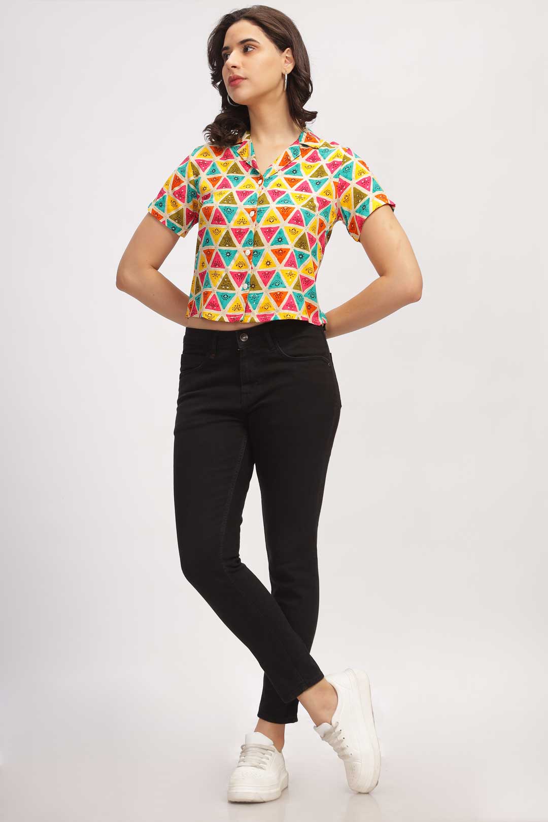 Geo print shirt  - Multicolor
