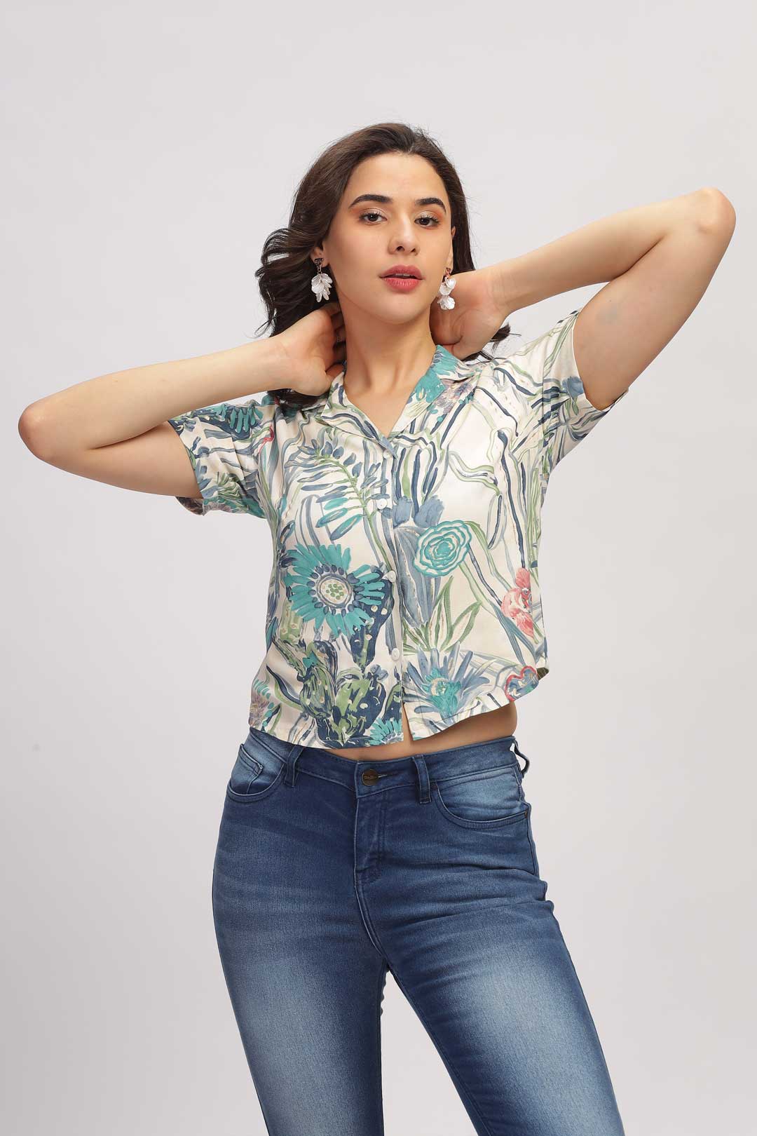 Floral Paradise Shirt - White