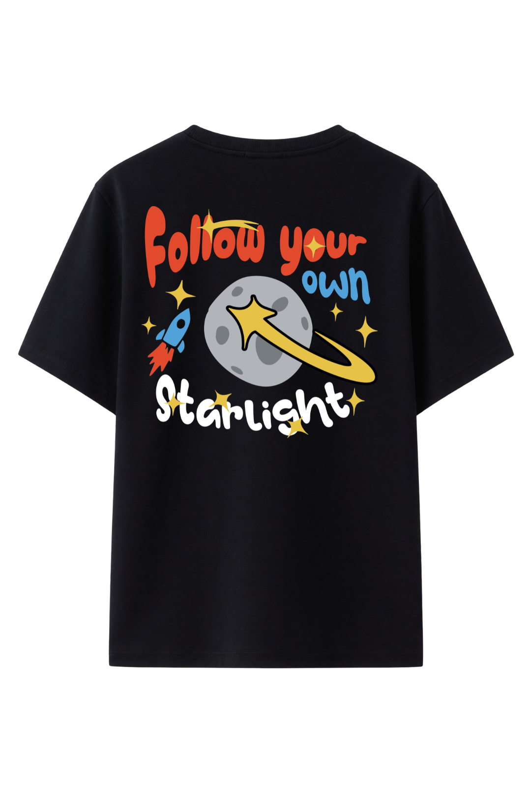 Cotton Relaxed fit Tshirt - Follow your own starlight