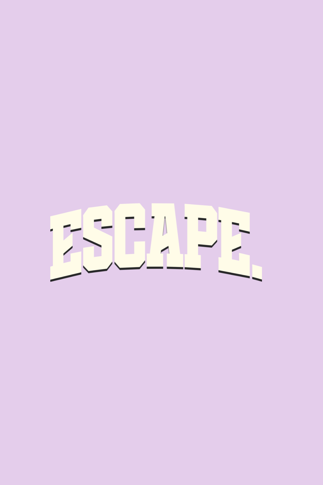 Cotton Oversized Tshirt - Lilac - ESCAPE