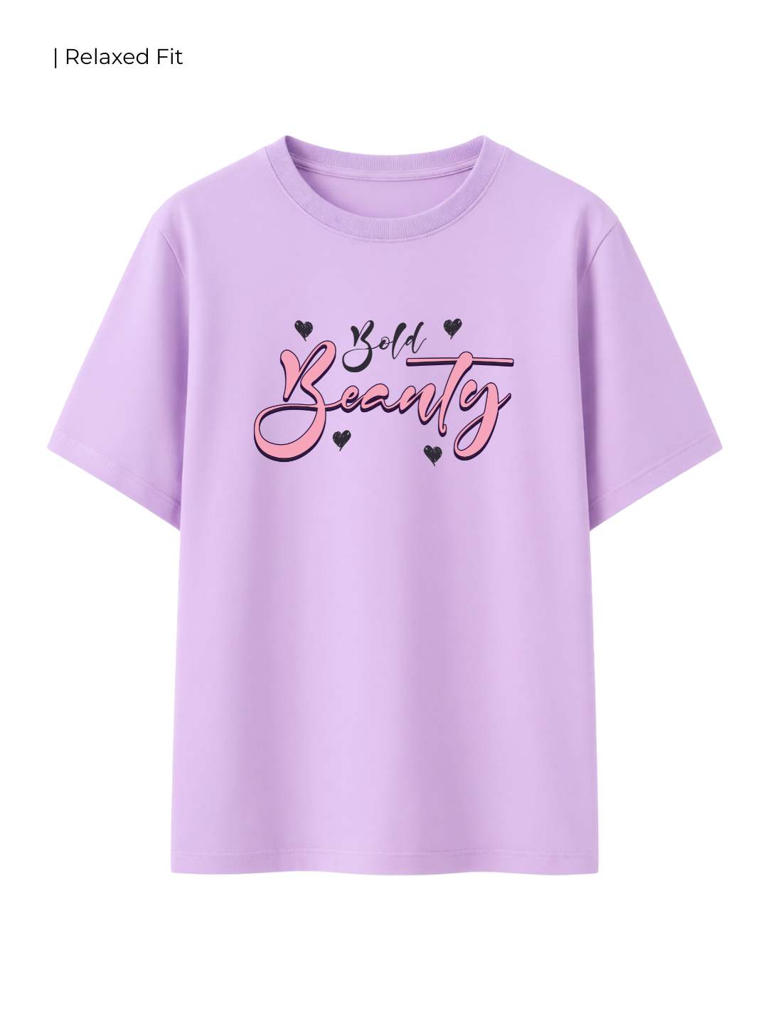 Cotton Relaxed fit Tshirt - Bold beauty