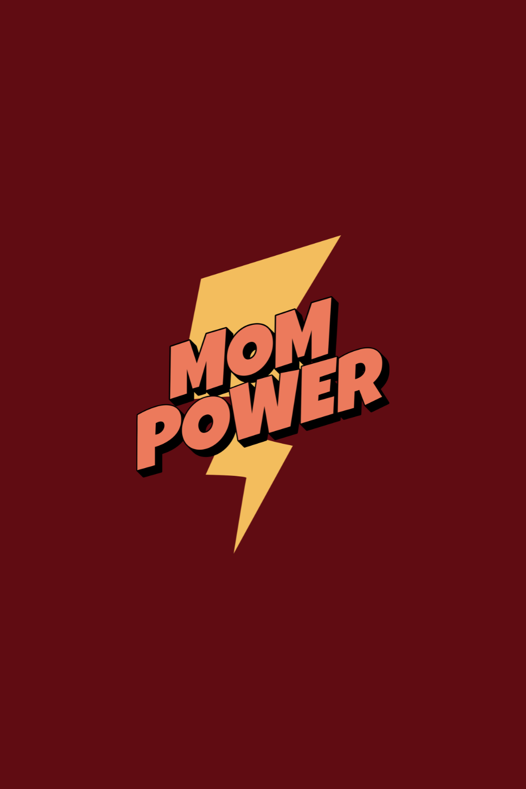 Cotton Oversized Tshirt - Maroon - MOM POWER