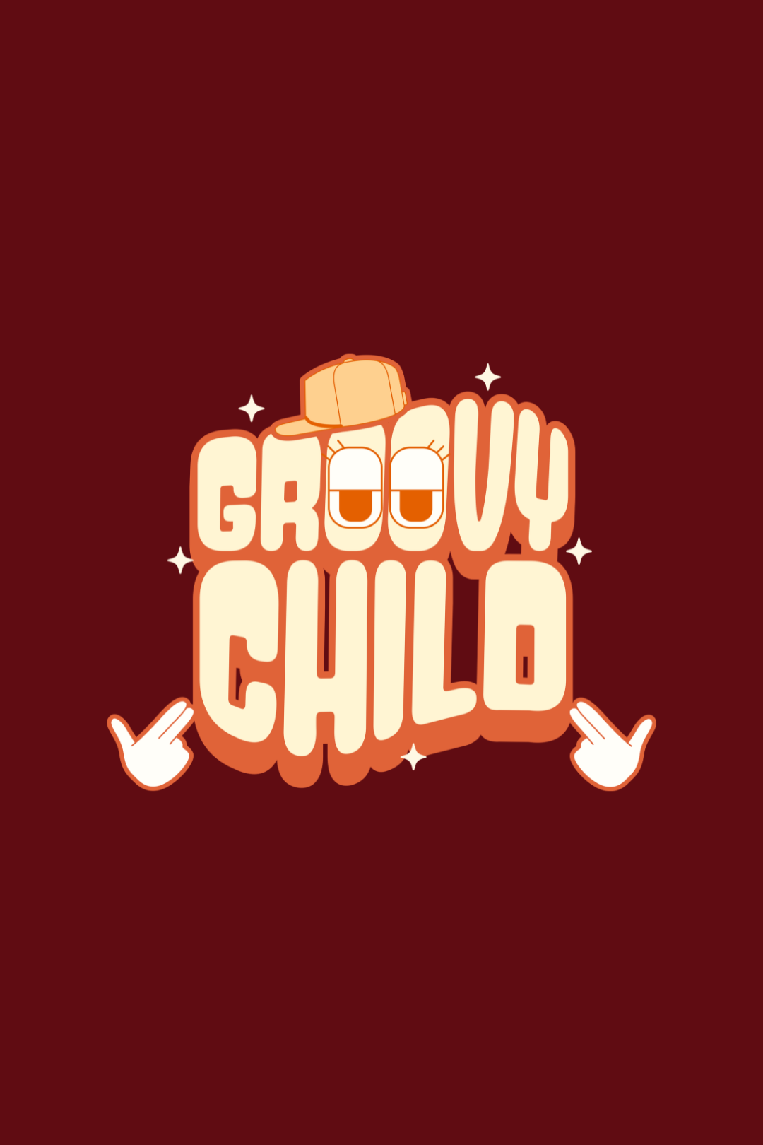 Cotton Oversized Tshirt - Maroon - GROOVY CHILD
