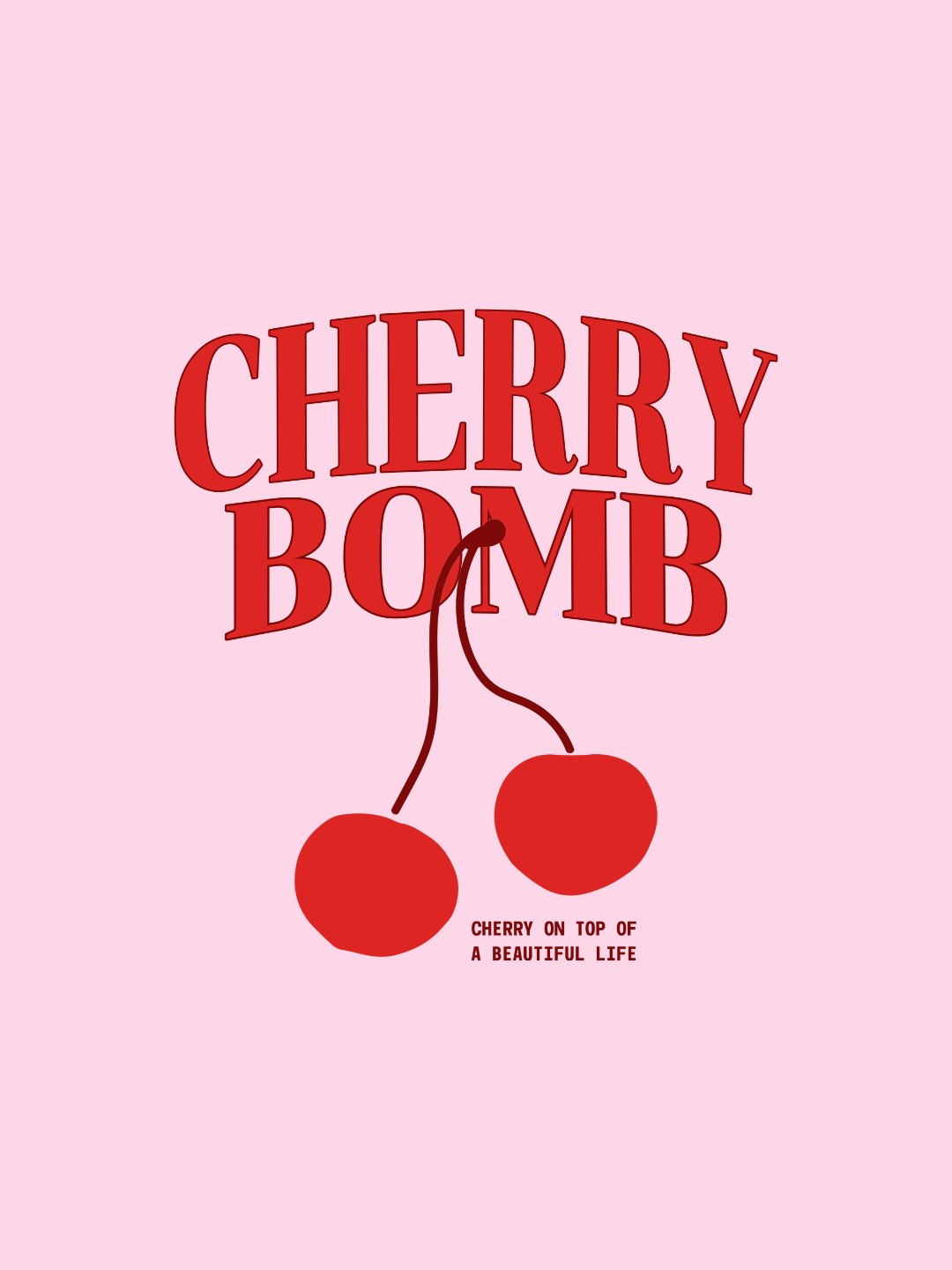 Cotton Relaxed fit Tshirt - Baby pink - Cherry bomb