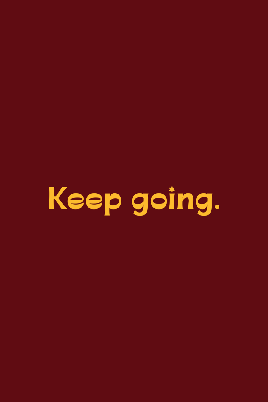 Cotton Oversized Tshirt - KEEP GOING