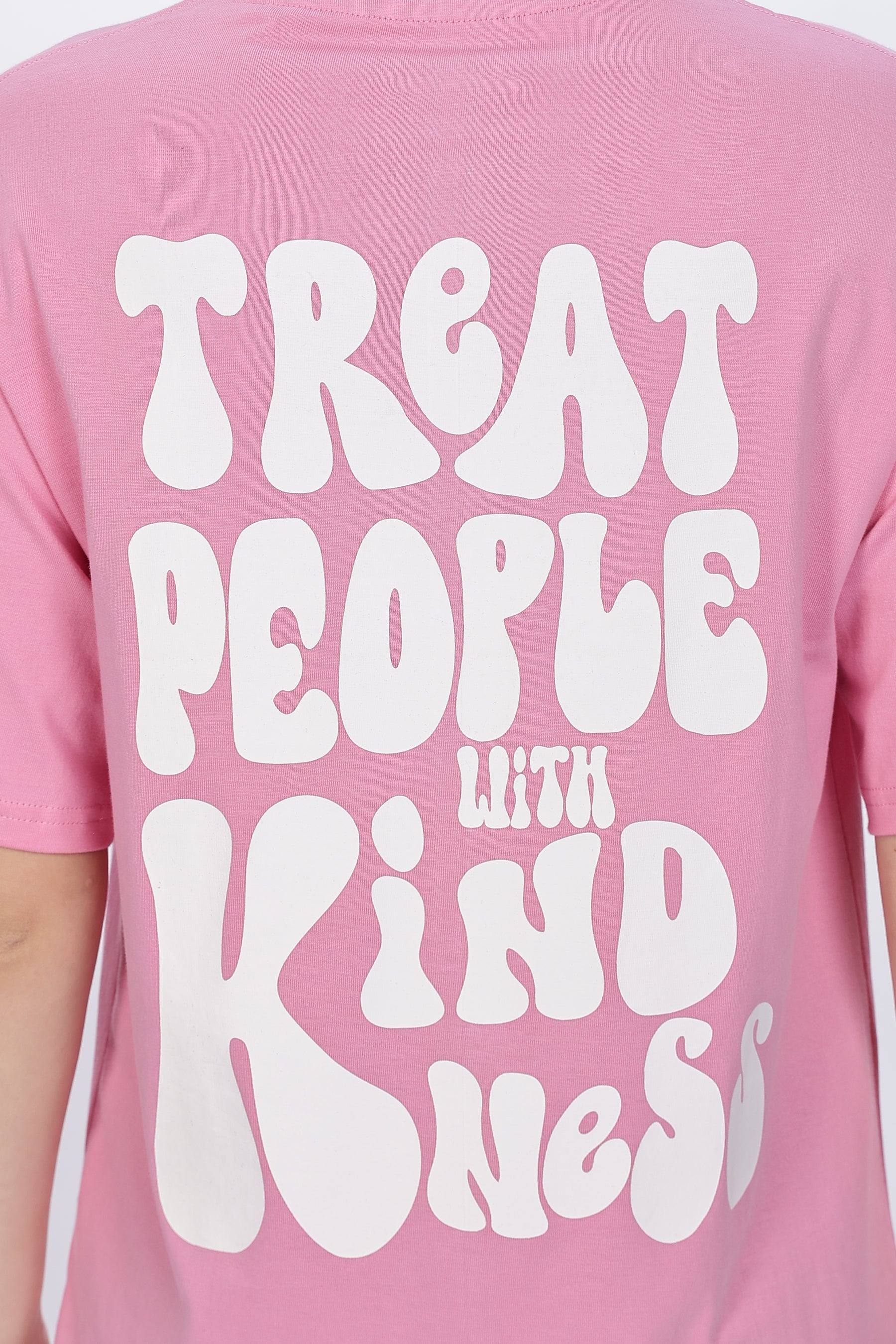Cotton oversized Tshirt - Treat people with kindness