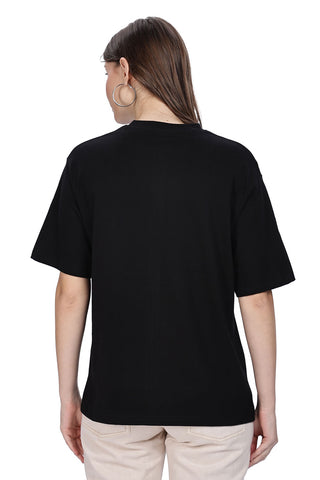 Cotton oversized Tshirt Black - Trust the process