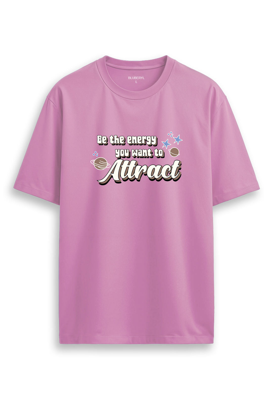 Cotton oversized Tshirt Baby Pink - Be the energy