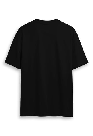 Cotton oversized Tshirt jet black - escape the ordinary