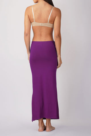 Purple Saree shapewear, shapewear petticoat, purple petticoat with drawstring, mermaid shapewear, plus size shapewear 