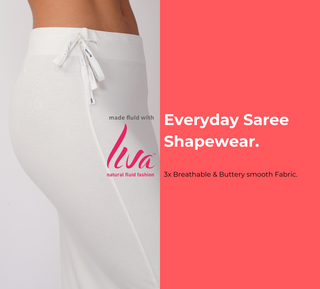 Everyday saree shapewear - Ivory white – Bluberyl